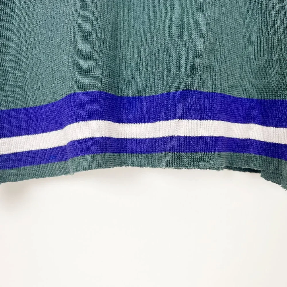 Vintage Missoni Knit Sweater Cropped Distressed Long Sleeve Blouse Top Shirt - Picture 6 of 8